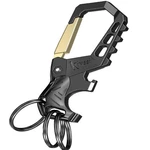 Heavy-duty Metal Keychains With Carabiner Clip And Bottle Opener, Gold. Fixed Price $15.94.