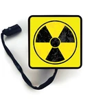 Hitch Cover Art - Radioactive Hazard Symbol Trailer Receiver Led Brake Light. Fixed Price $23.90.