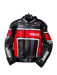Yamaha Racing Cowhide Leather Motorcycle Jacket Protective Biker Riding Gear. Fixed Price $270.00.