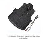 Tour Master Synergy 2.0 Heated Vest Liner With Collar Xl. Fixed Price $200.00.