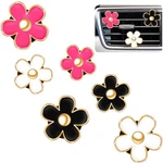 Frienda Pcs Daisy Flower Air Vent 1 Count (pack Of 6), Red, White, Black. Fixed Price $11.82.