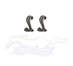 68 69 & 79-93 Mustang Flat Coiled Cobra Snake Fender Emblem Pair C9OB-16228-A. Fixed Price $59.95.