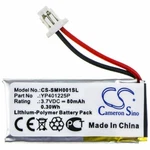 Li-polymer 80MAH Battery For Sena SC-HR01,10U-HR-01,10U-AR-01,P/N:YP401225P. Fixed Price $14.66.