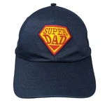 Super Dad Strapback Hat Blue One Size Adjustable Embroidered 6 Panel. Fixed Price $20.00.