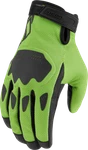 Icon Hooligan Ce Gloves 3XL Green 3301-4371. Fixed Price $30.00.