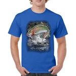 Jumping Rainbow Trout T-shirt Freshwater Fly Fishing Fisherman Lure Men's Tee. Fixed Price $21.99.