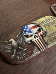 Veteran Made American Pride Custom Punisher Skull Stadium Keychain Usa. Fixed Price $17.99.