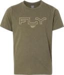 Fly Racing Youth Edge Tee Military Green 354-0312YS. Fixed Price $36.74.