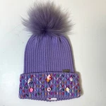 Nwt Bari Lynn Beanie Pompom Girl Youth Hat Lavender Purple Sprinkles Donut Cupca. Fixed Price $25.99.