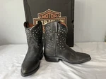 Harley Davidson Womens Kira Black Studded Size 6 New. Fixed Price $69.99.