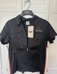 Harley-davidson Hd Women's Full Zip Embroidered Sides Biker Shirt Black Size Xl. Fixed Price $40.00.