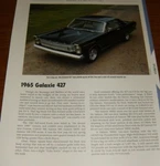 1965 Ford Galaxie 427 Specs Info Photo 500XL. Fixed Price $5.99.