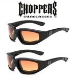 2 Pair Choppers Padded Foam Sunglasses Motorcycle Ride Hd Lens. Fixed Price $18.70.