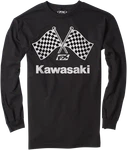 Factory Effex Kawasaki Finish Line Long Sleeve T-shirt Black 23-87118. Fixed Price $35.31.