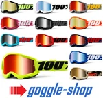 Mountain Bike Goggles 100% Strata 2 Motocross Mx Percent Mirror / Clear. Fixed Price $42.92.