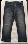 Rokkertech Straight Denim Jeans Indigo Blue 33X27 Retail $449 *read Desc*. Fixed Price $39.99.