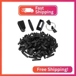 Oiiki 200PCS Plastic Keychain Clips, Black Connector Snap Tabs, Badge. Fixed Price $17.74.