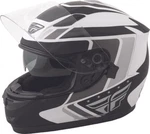 Fly Racing Conquest Flat Black/white Full Face Motorcycle Helmet - Adult Xs. Fixed Price $44.99.