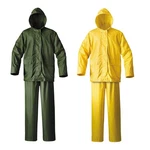 Youth Mossi Sx Pvc Rain Suit Jacket & Pants Waterproof Yellow Or Olive Drab. Fixed Price $17.89.
